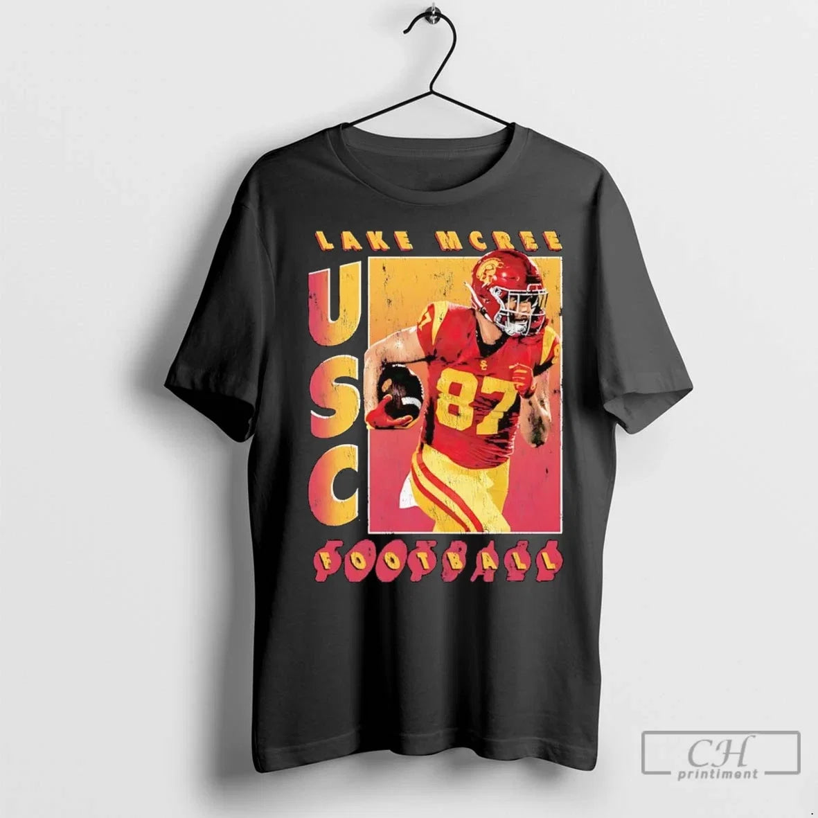 Premium Lake Mcree Football Frame Usc Trojans - Adult & Kids T-Shirts, Sweatshirts & Hoodies apparel design preview 1