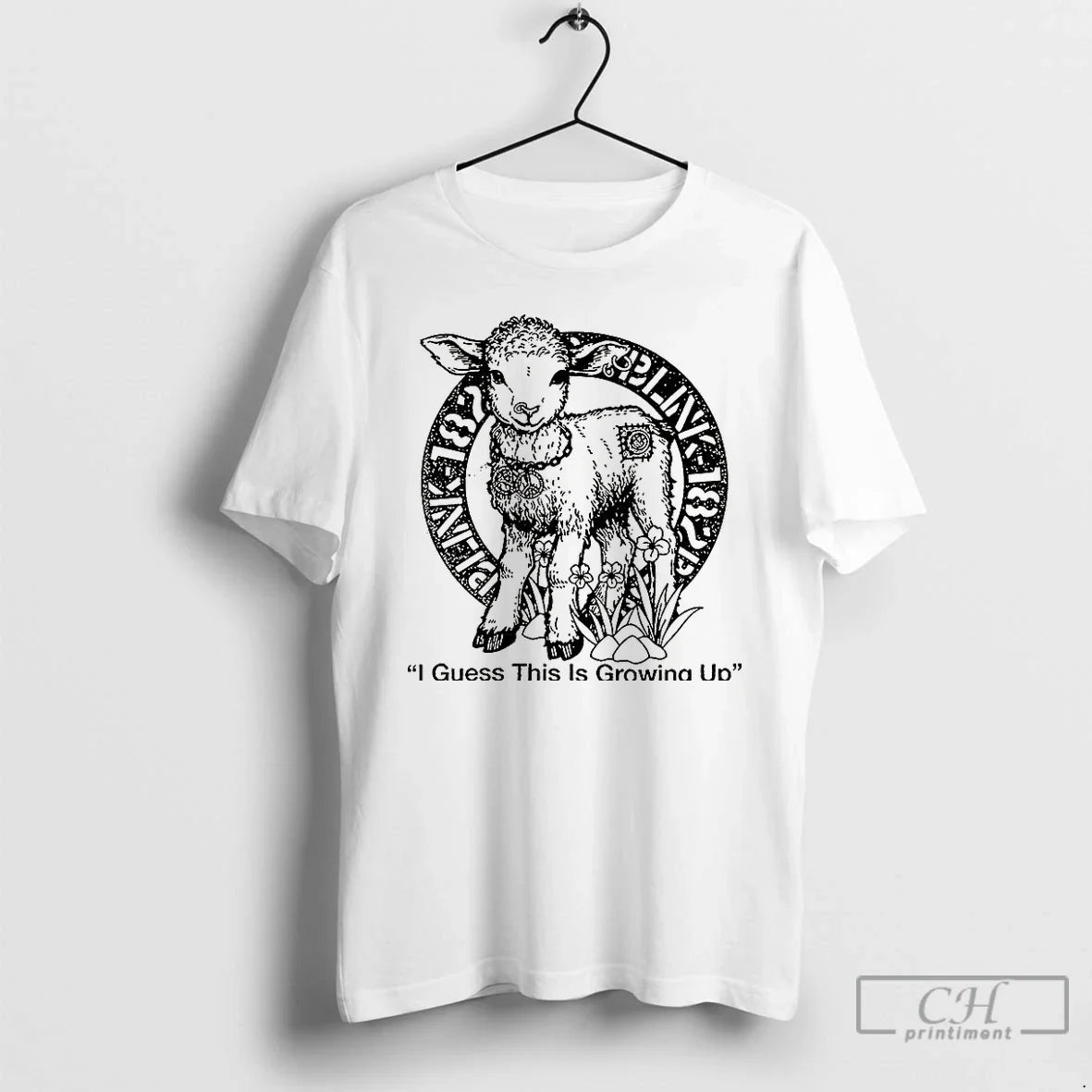 Premium Lamb Blink182 I Guess This Is Growing Up - Adult & Kids T-Shirts, Sweatshirts & Hoodies apparel design preview 1