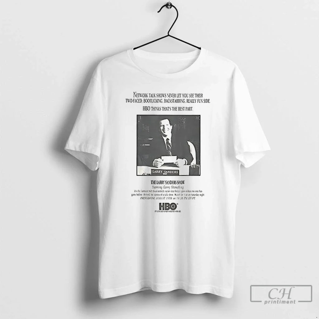 Premium Larry Sanders Network Talk Shows Never Let - Adult & Kids T-Shirts, Sweatshirts & Hoodies apparel design preview 1