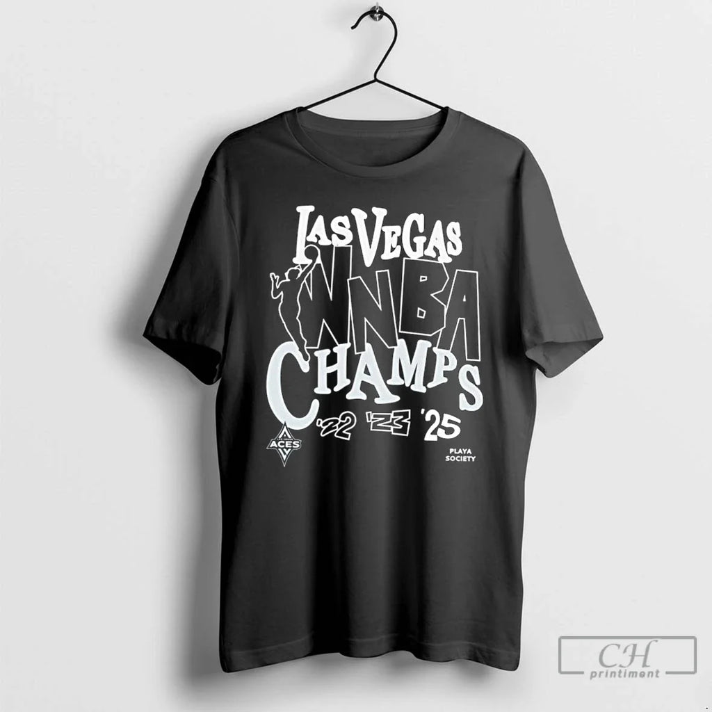Premium Las Vegas Aces 2025 Wnba 3x Champs - Adult & Kids T-Shirts, Sweatshirts & Hoodies apparel design preview 1