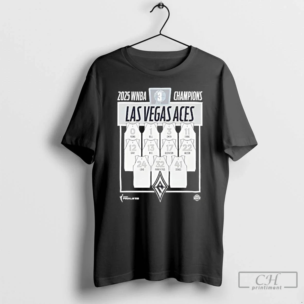 Premium Las Vegas Aces Stadium Essentials 2025 Wnba - Adult & Kids T-Shirts, Sweatshirts & Hoodies apparel design preview 1