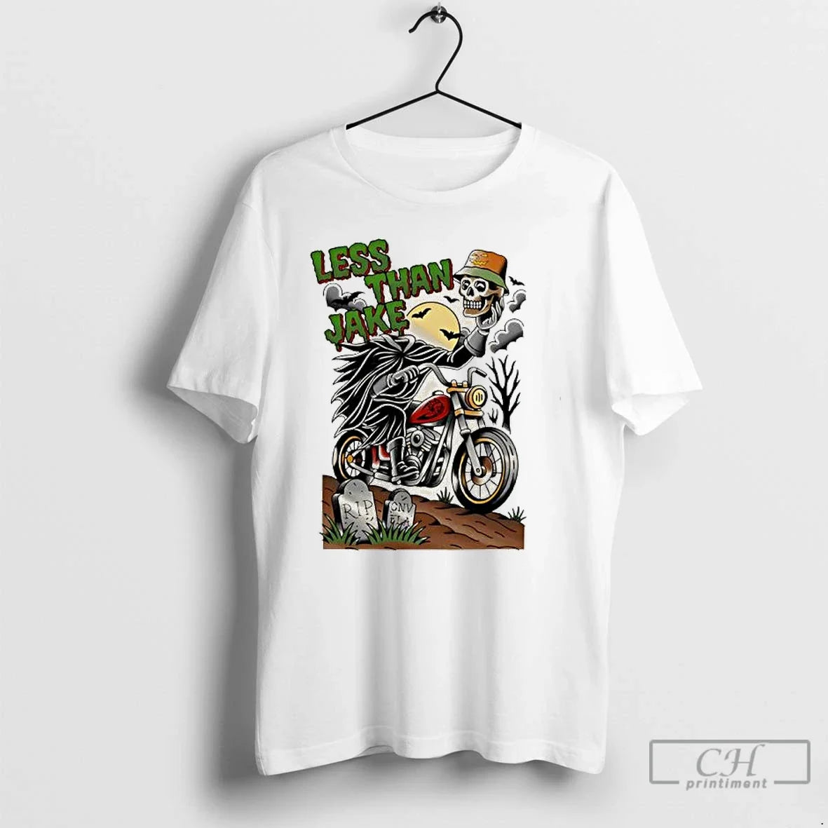 Premium Less Than Jake Skeleton Halloween - Adult & Kids T-Shirts, Sweatshirts & Hoodies apparel design preview 1