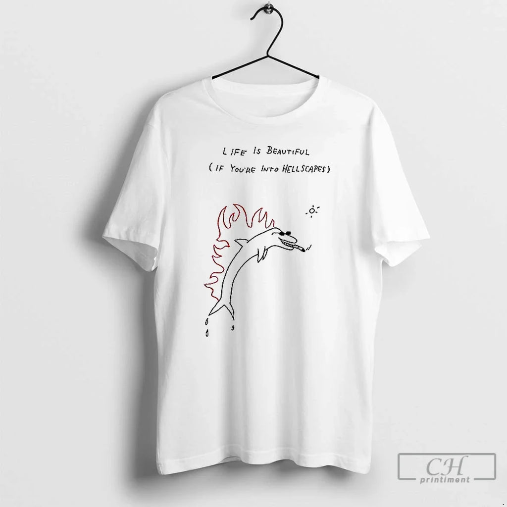 Premium Life Is Beautiful If Youre Into Hellscapes - Adult & Kids T-Shirts, Sweatshirts & Hoodies apparel design preview 1