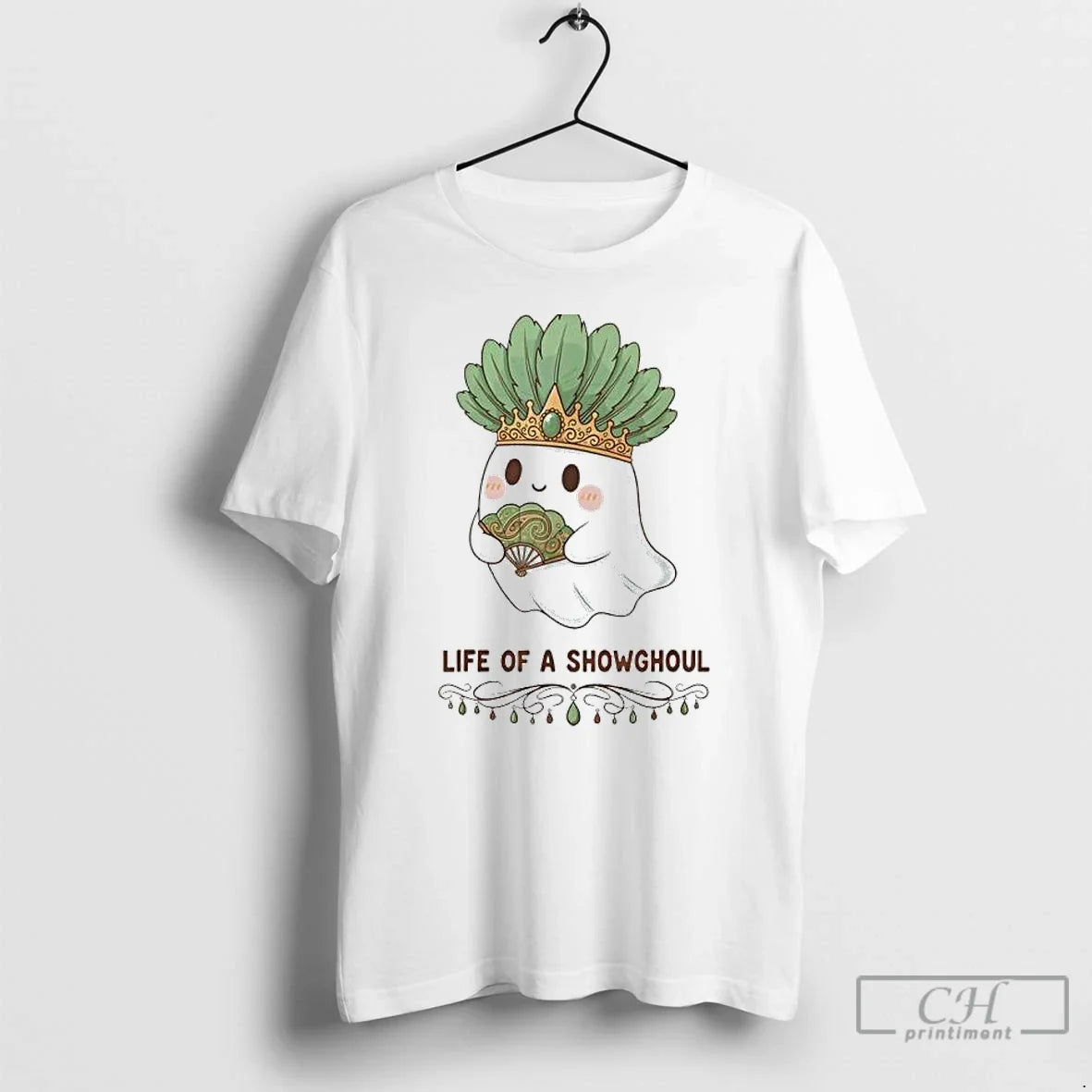 Premium Life Of A Showghoul Cute Kawaii Ghost - Adult & Kids T-Shirts, Sweatshirts & Hoodies apparel design preview 1