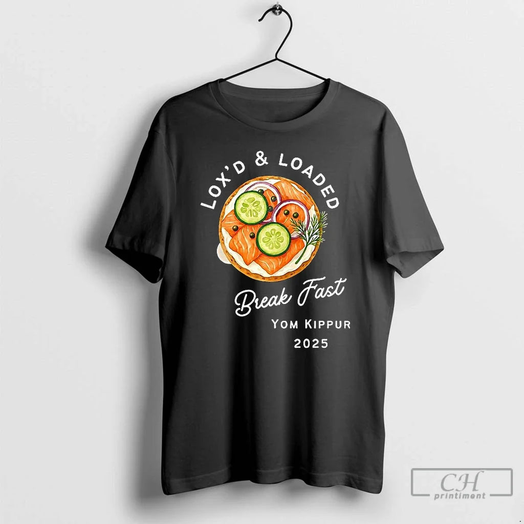 Premium Loxd And Loaded Yom Kippur Bagel Humor 2025 - Adult & Kids T-Shirts, Sweatshirts & Hoodies apparel design preview 1