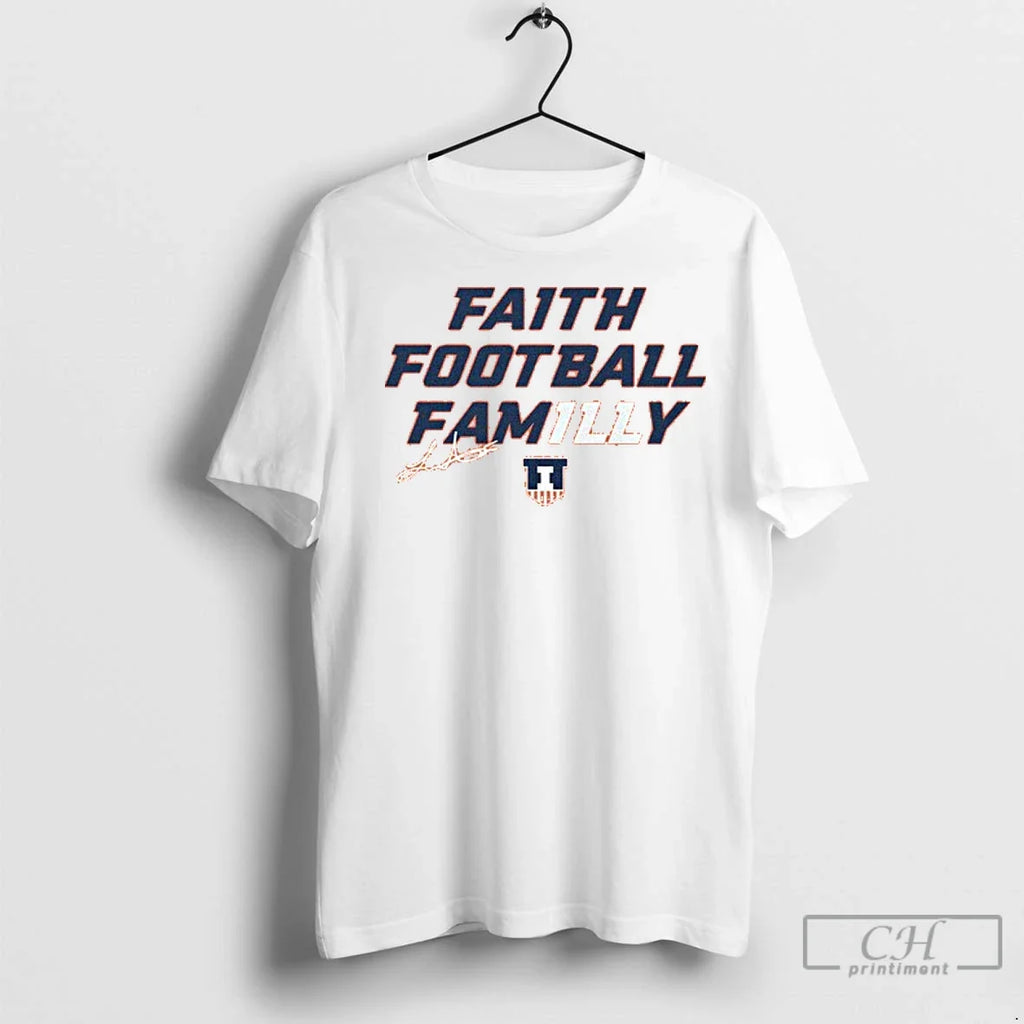 Premium Luke Altmyer Faith Football Family Illinois - Adult & Kids T-Shirts, Sweatshirts & Hoodies apparel design preview 1