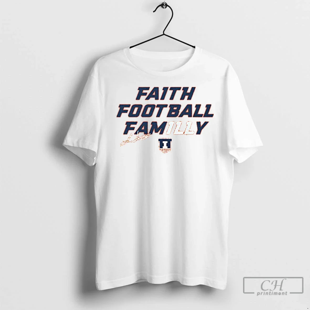 Premium Luke Altmyer Faith Football Family Illinois - Adult & Kids T-Shirts, Sweatshirts & Hoodies apparel design preview 1