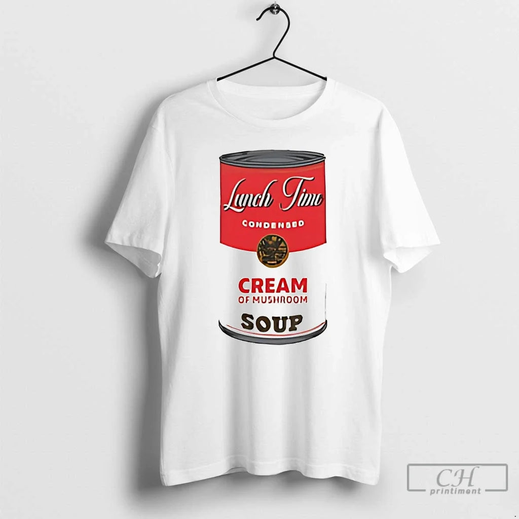 Premium Lunch Time Condensed Cream Of Mushroom Soup - Adult & Kids T-Shirts, Sweatshirts & Hoodies apparel design preview 1