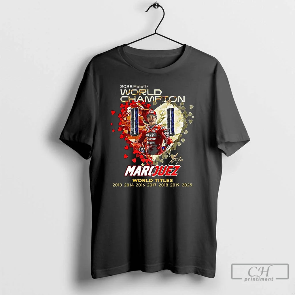 Premium Marc Marquez Ducati Lenovo Team Motogp 2025 - Adult & Kids T-Shirts, Sweatshirts & Hoodies apparel design preview 1