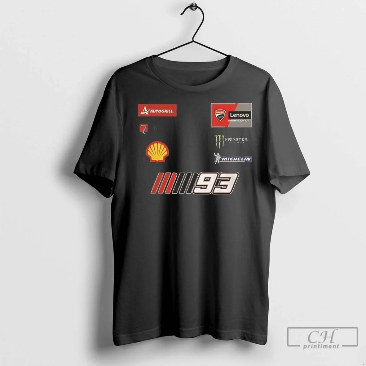 Premium Marc Marquez Ducati Lenovo Team 2 Sided - Adult & Kids T-Shirts, Sweatshirts & Hoodies apparel design preview 1