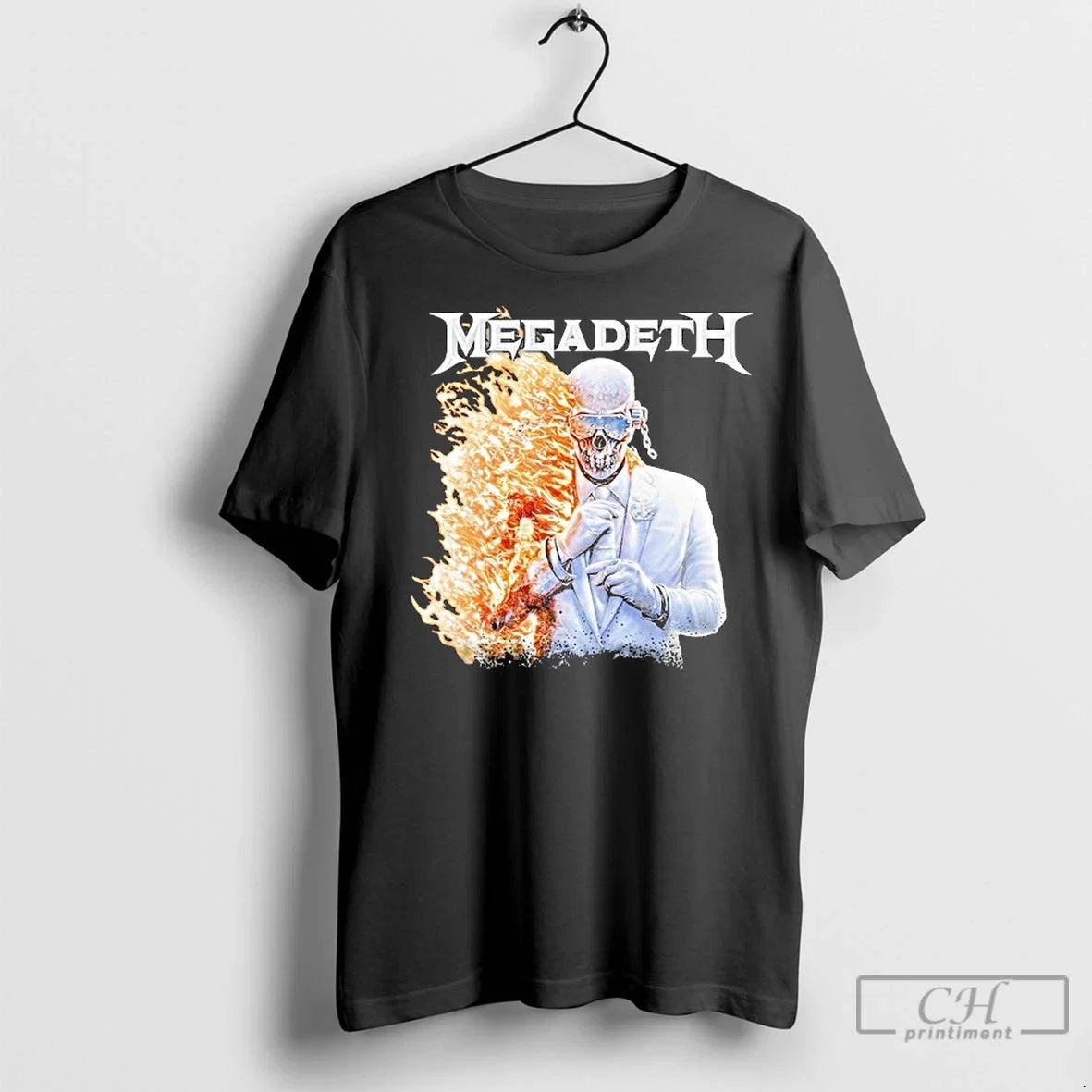 Premium Megadeth Flame Vic - Adult & Kids T-Shirts, Sweatshirts & Hoodies apparel design preview 1