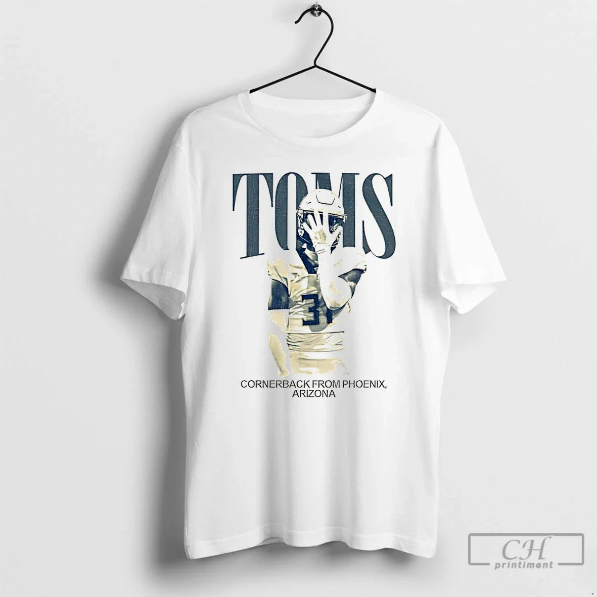 Premium Mekhi Toms Cornerback From Phoenix Arizona - Adult & Kids T-Shirts, Sweatshirts & Hoodies apparel design preview 1