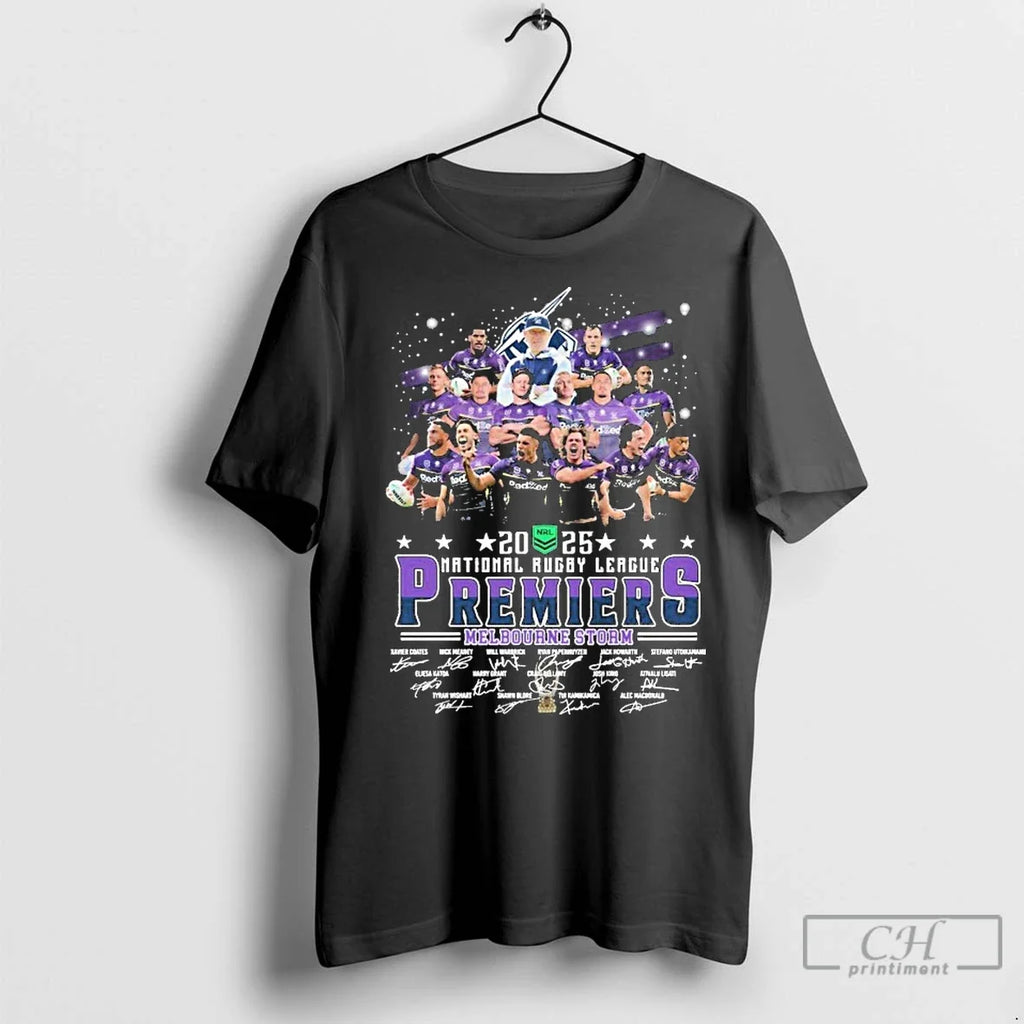 Premium Melbourne Storm Nrl National Rugby League - Adult & Kids T-Shirts, Sweatshirts & Hoodies apparel design preview 1