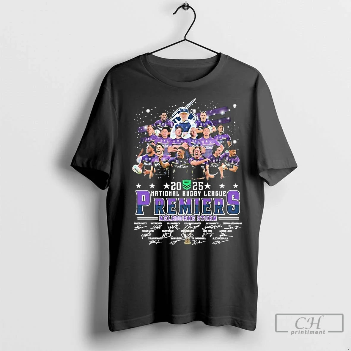 Premium Melbourne Storm Nrl National Rugby League - Adult & Kids T-Shirts, Sweatshirts & Hoodies apparel design preview 1