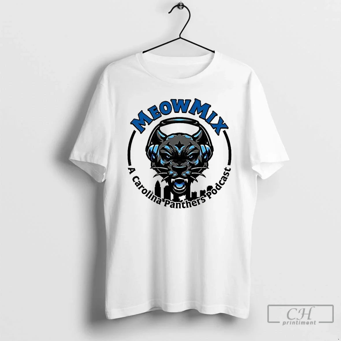 Premium Meow Mix A Carolina Panthers Podcast - Adult & Kids T-Shirts, Sweatshirts & Hoodies apparel design preview 1