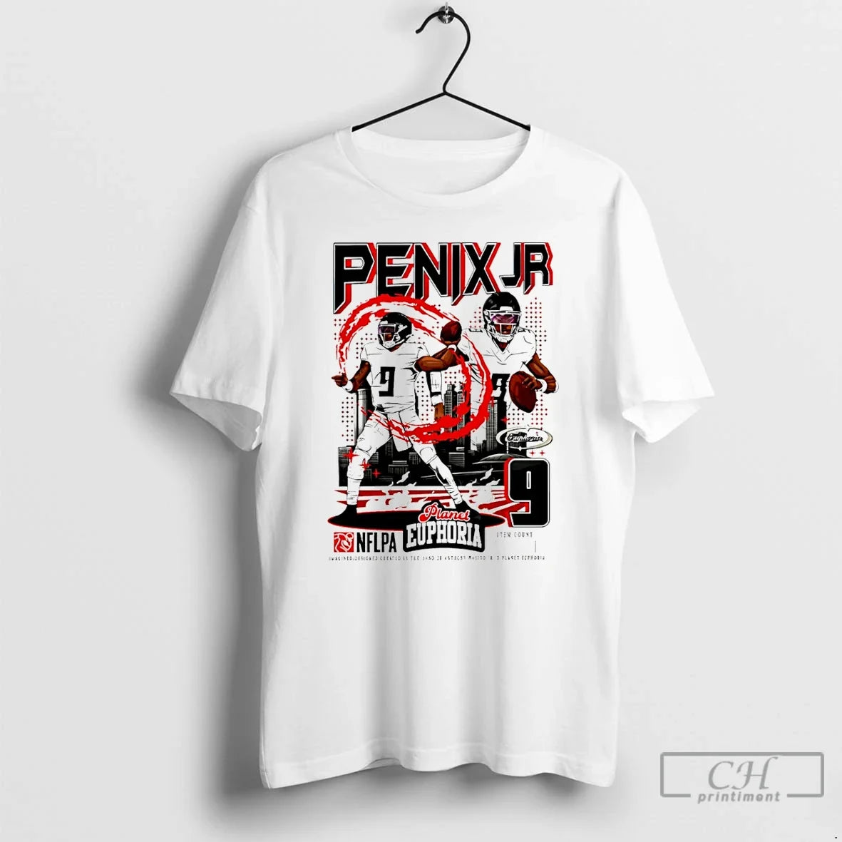 Premium Michael Penix Jr Atlanta Falcons Player - Adult & Kids T-Shirts, Sweatshirts & Hoodies apparel design preview 1
