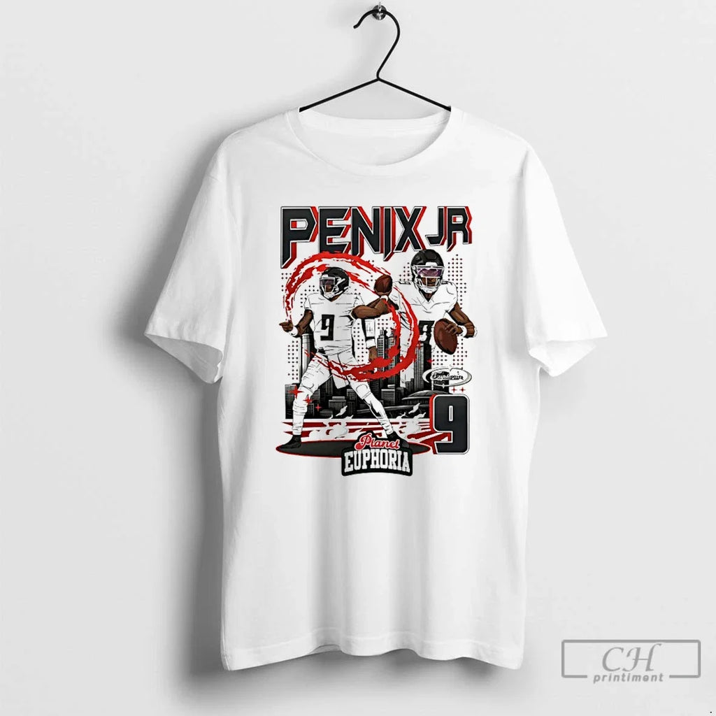 Premium Michael Penix Jr 9 Atlanta Falcons Player - Adult & Kids T-Shirts, Sweatshirts & Hoodies apparel design preview 1