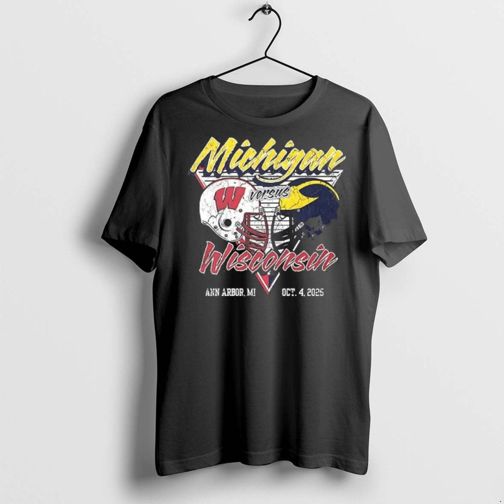 Premium Michigan Wolverines Football Vs Wisconsin - Adult & Kids T-Shirts, Sweatshirts & Hoodies apparel design preview 1