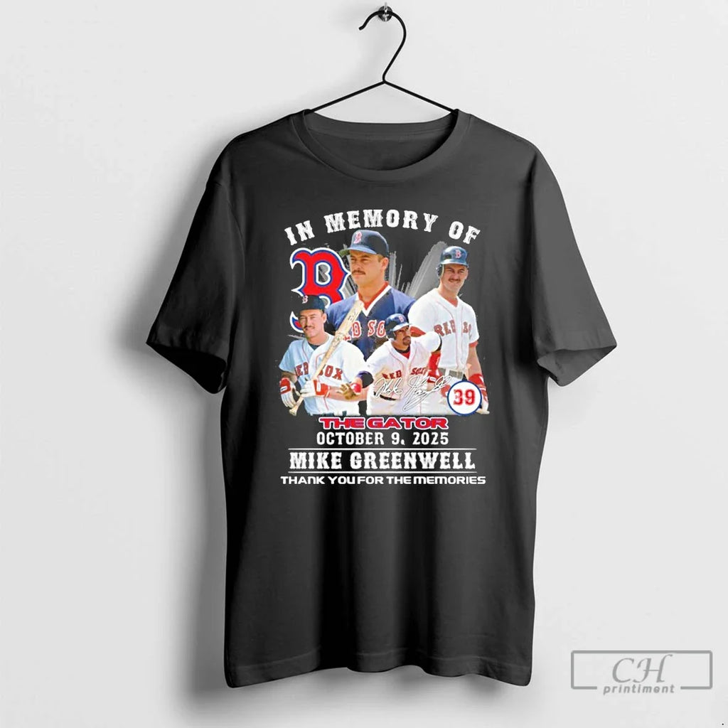 Premium Mike Greenwell In Memory Of The Gator October - Adult & Kids T-Shirts, Sweatshirts & Hoodies apparel design preview 1