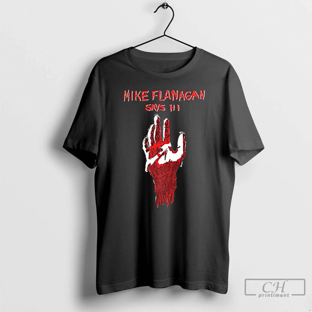 Premium Mike Flanagan Says Hi Mangled Hand - Adult & Kids T-Shirts, Sweatshirts & Hoodies apparel design preview 1