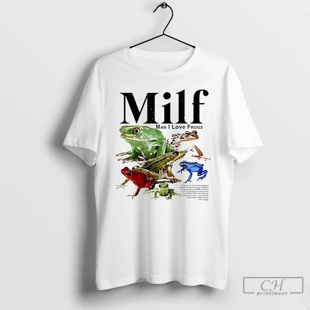 Premium Milf Man I Love Frogs Graphic - Adult & Kids T-Shirts, Sweatshirts & Hoodies apparel design preview 1