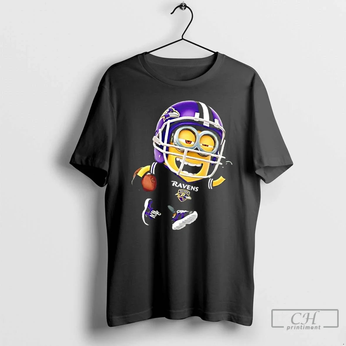 Premium Minions Is Holding A Ball And Smiling At - Adult & Kids T-Shirts, Sweatshirts & Hoodies apparel design preview 1
