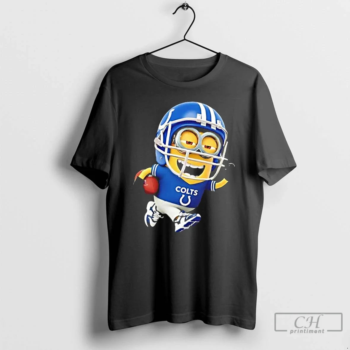 Premium Minions Is Holding A Ball And Smiling At - Adult & Kids T-Shirts, Sweatshirts & Hoodies apparel design preview 1