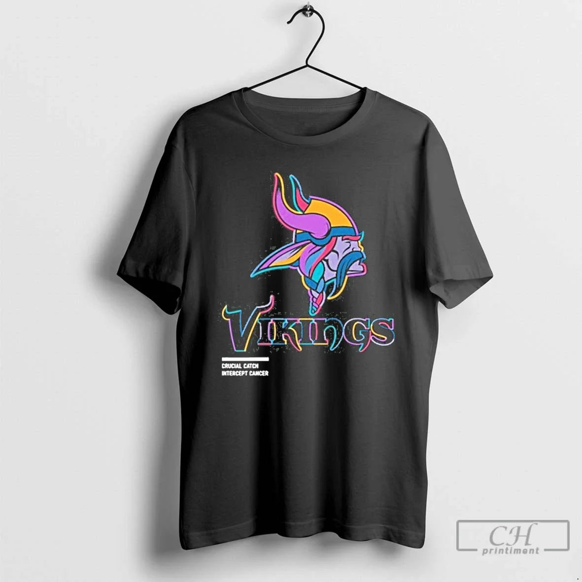 Premium Minnesota Vikings Logo Crucial Catch - Adult & Kids T-Shirts, Sweatshirts & Hoodies apparel design preview 1