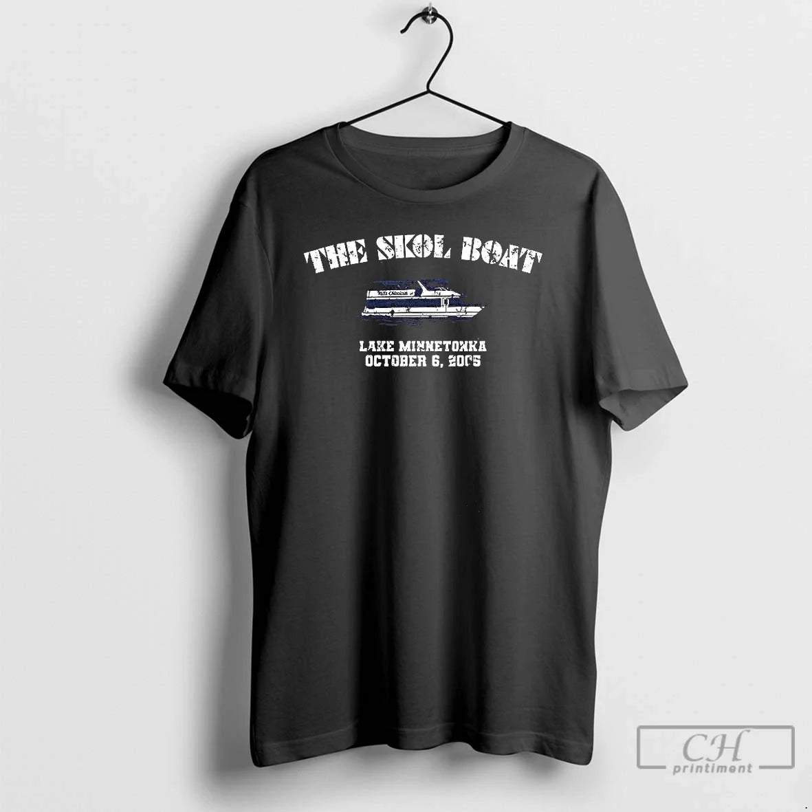 Premium Minnesota Vikings Football The Skol Boat Lake - Adult & Kids T-Shirts, Sweatshirts & Hoodies apparel design preview 1