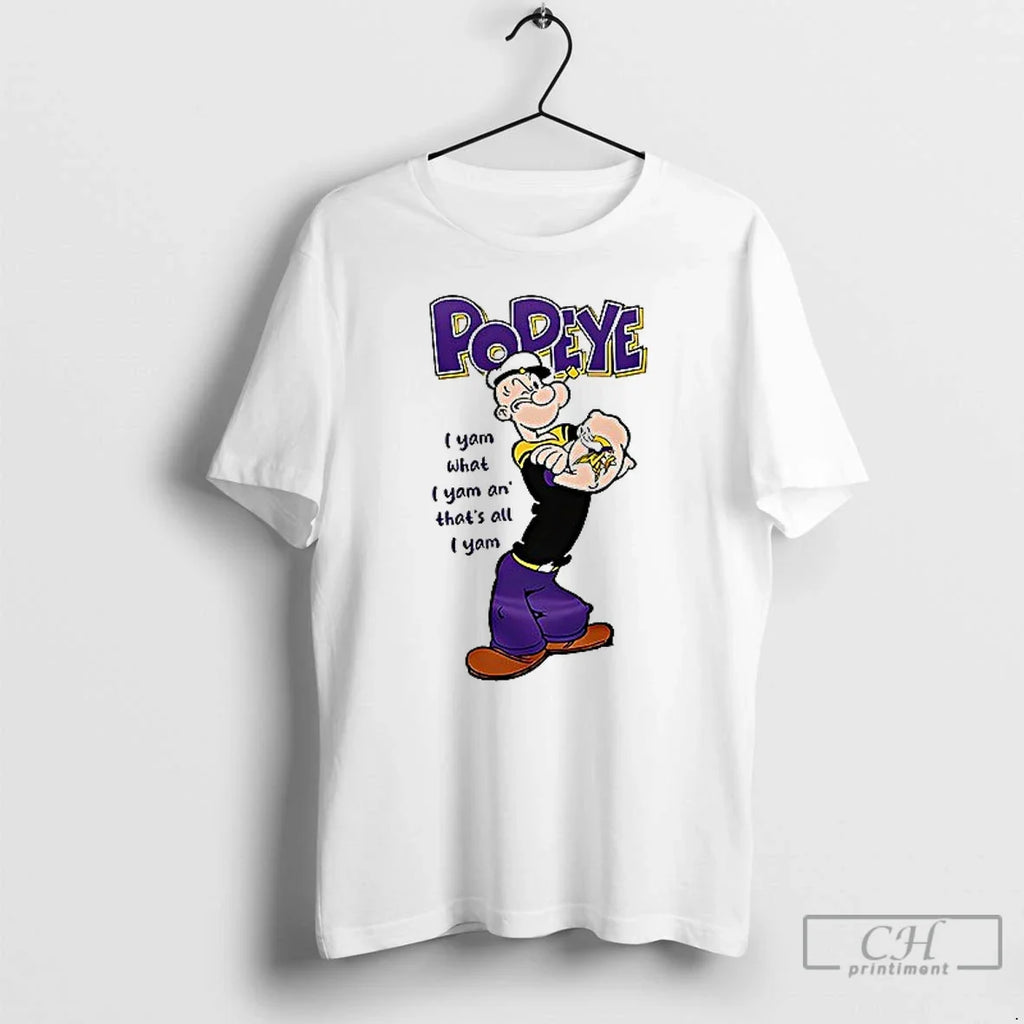 Premium Minnesota Vikings X Popeye I Yam What An - Adult & Kids T-Shirts, Sweatshirts & Hoodies apparel design preview 1