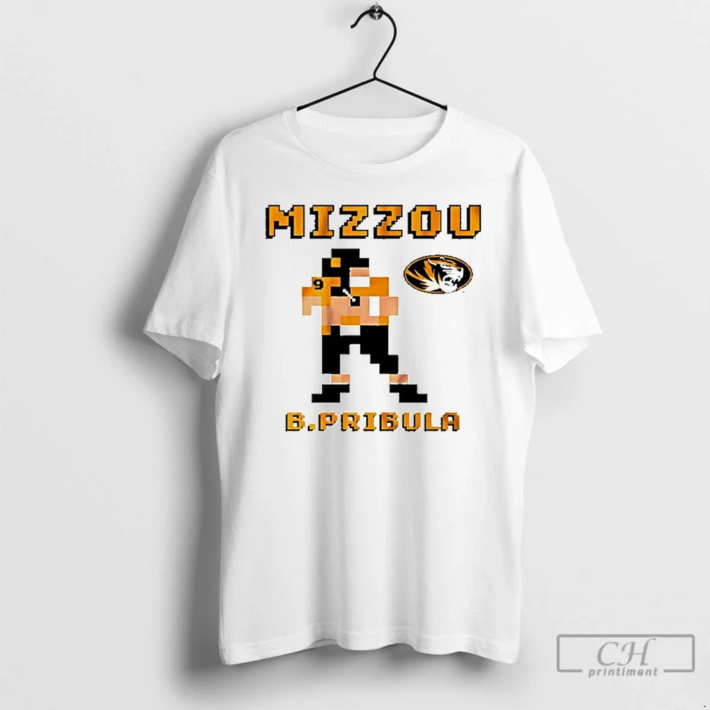 Premium Missouri Tigers Beau Pribula Retro Baller - Adult & Kids T-Shirts, Sweatshirts & Hoodies apparel design preview 1