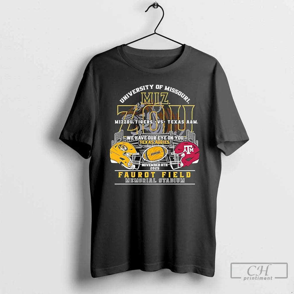 Premium Mizzou Tigers Vs Texas Am We Have Our Eye On - Adult & Kids T-Shirts, Sweatshirts & Hoodies apparel design preview 1