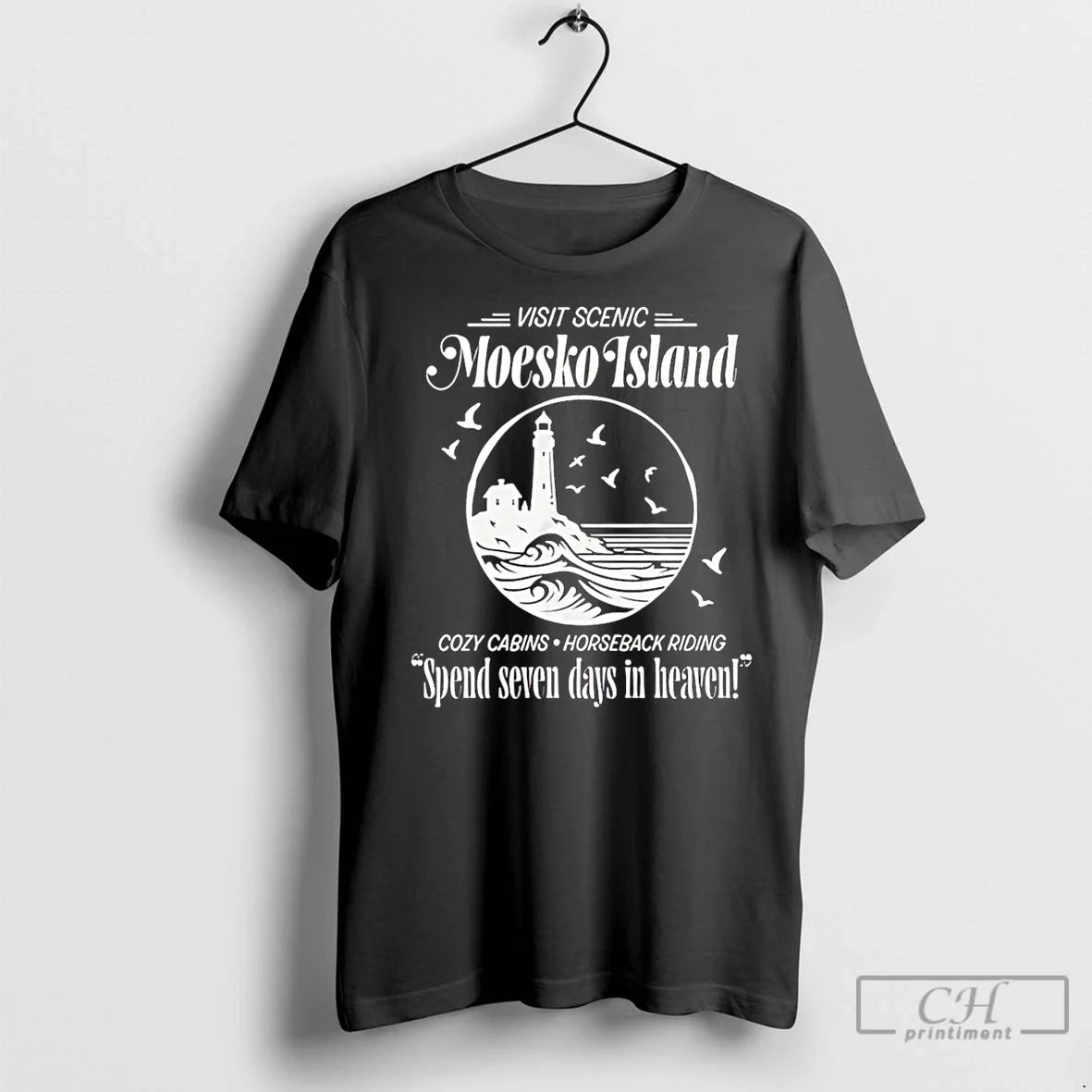 Premium Moesko Island Cozy Cabins Horseback Riding - Adult & Kids T-Shirts, Sweatshirts & Hoodies apparel design preview 1
