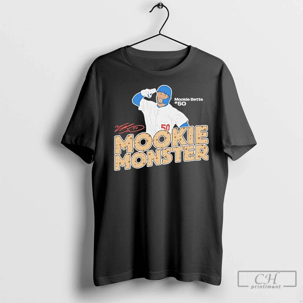 Premium Mookie Monster Betts 50 Los Angeles Dodgers - Adult & Kids T-Shirts, Sweatshirts & Hoodies apparel design preview 1