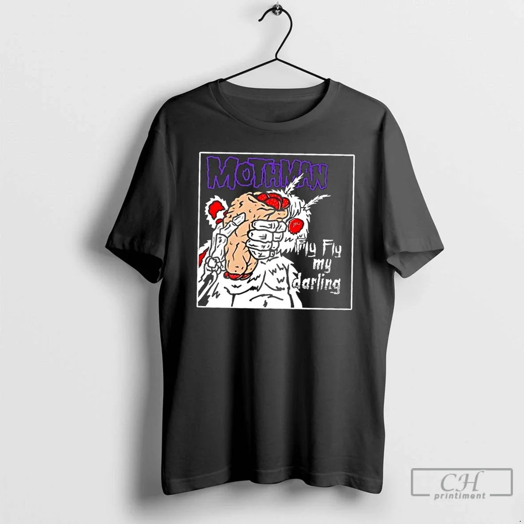 Premium Mothman Fly My Darling - Adult & Kids T-Shirts, Sweatshirts & Hoodies apparel design preview 1