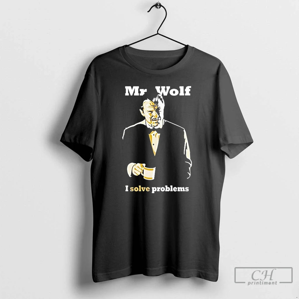 Premium Mr Wolf I Solve Problems - Adult & Kids T-Shirts, Sweatshirts & Hoodies apparel design preview 1
