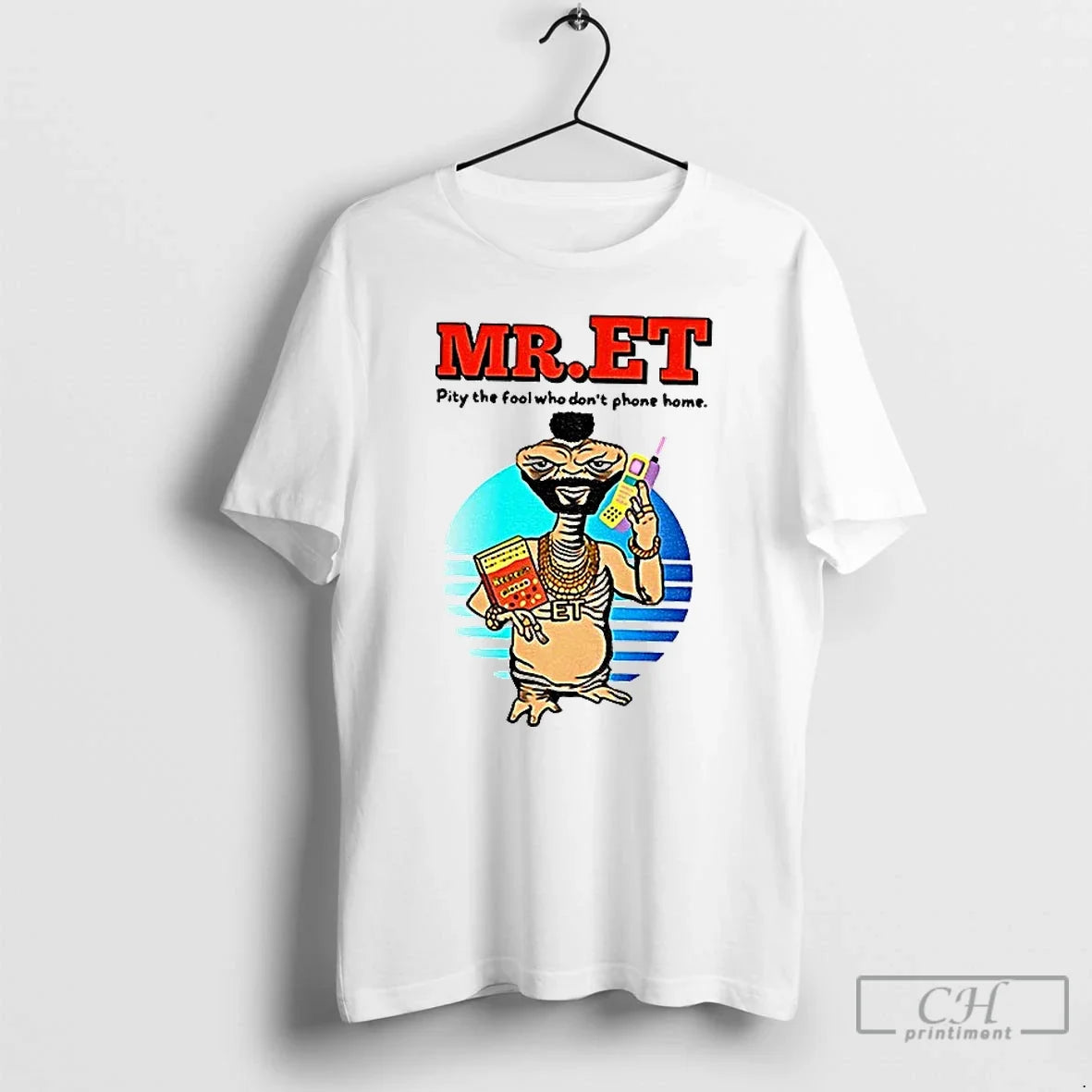 Premium Mr Et E T The Extra Terrestrial Pity Fool Who - Adult & Kids T-Shirts, Sweatshirts & Hoodies apparel design preview 1