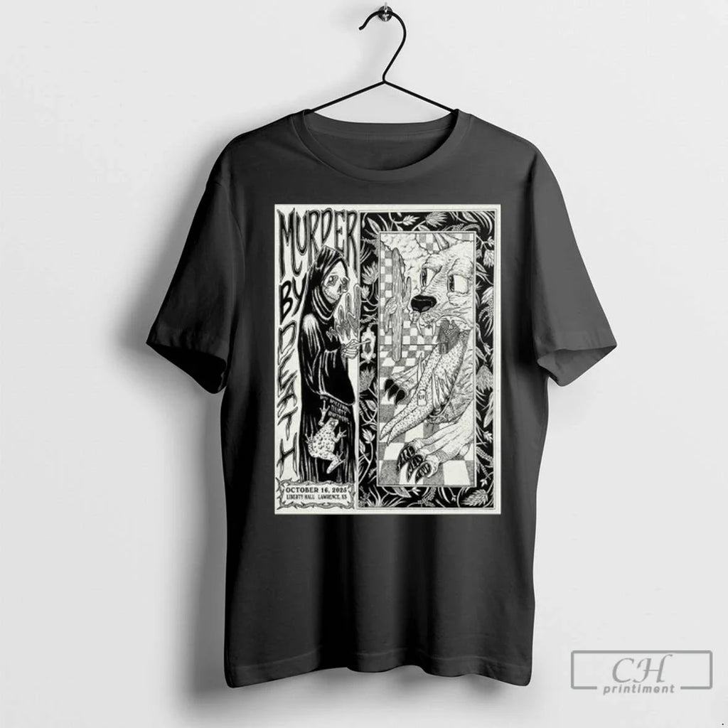 Premium Murder By Death Liberty Hall Lawrence Ks - Adult & Kids T-Shirts, Sweatshirts & Hoodies apparel design preview 1
