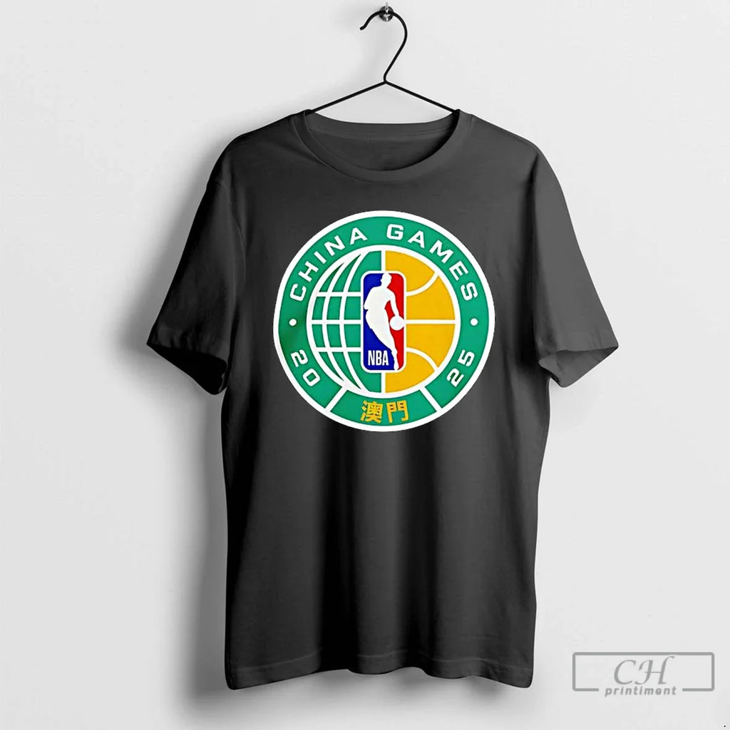 Premium Nba 2025 China Games Macau Basketball Global - Adult & Kids T-Shirts, Sweatshirts & Hoodies apparel design preview 1