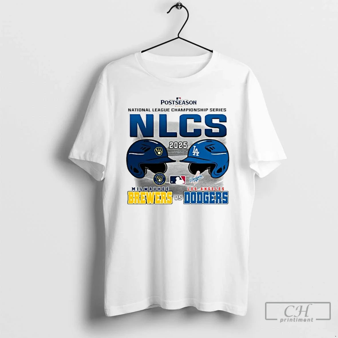 Premium Nlcs 2025 Los Angeles Dodgers Vs Milwaukee - Adult & Kids T-Shirts, Sweatshirts & Hoodies apparel design preview 1