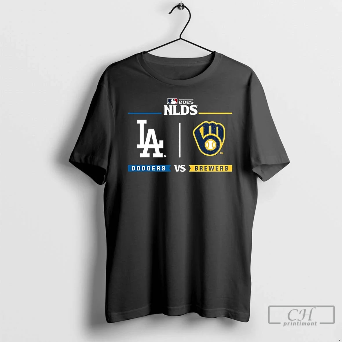 Premium Nlcs La Dodgers Vs Brewers 2025 Postseason - Adult & Kids T-Shirts, Sweatshirts & Hoodies apparel design preview 1