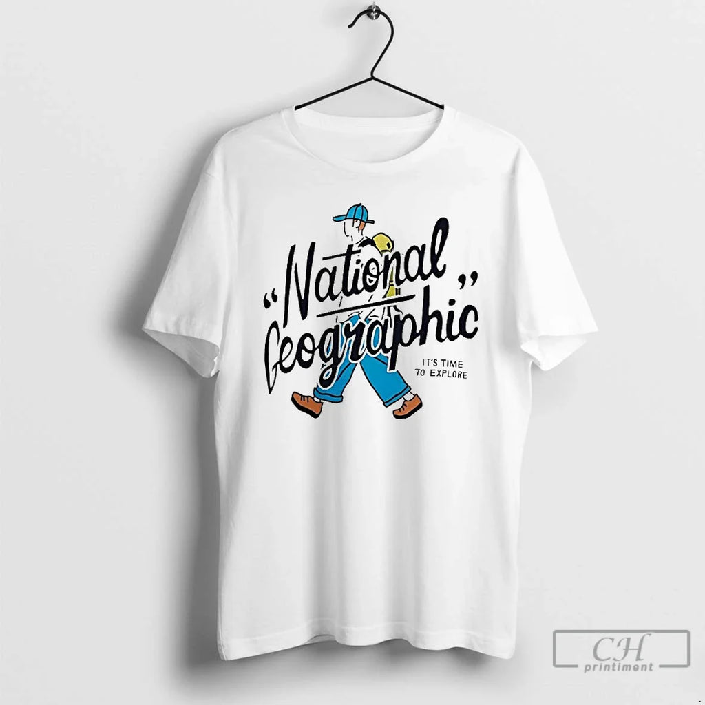 Premium National Geographic Its Time To Explore - Adult & Kids T-Shirts, Sweatshirts & Hoodies apparel design preview 1