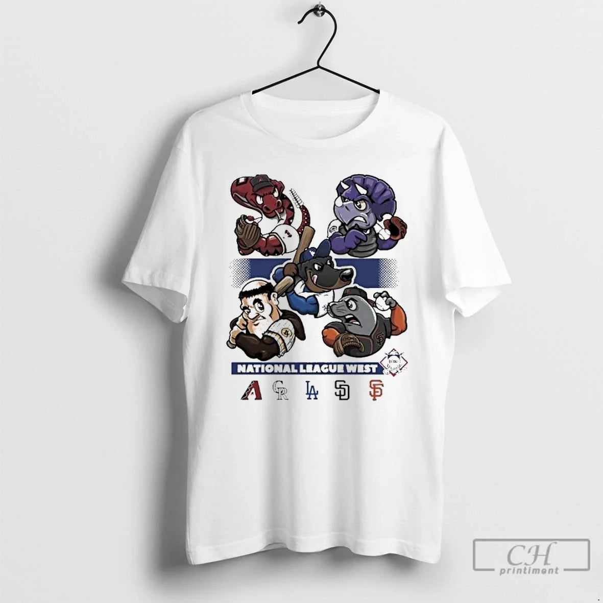Premium National League West 2025 Mlb Postseason - Adult & Kids T-Shirts, Sweatshirts & Hoodies apparel design preview 1