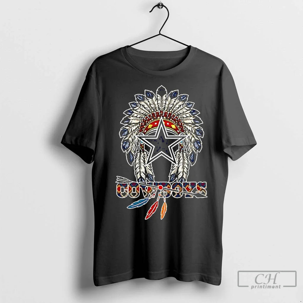 Premium Native American Dallas Cowboys Ceramic And - Adult & Kids T-Shirts, Sweatshirts & Hoodies apparel design preview 1