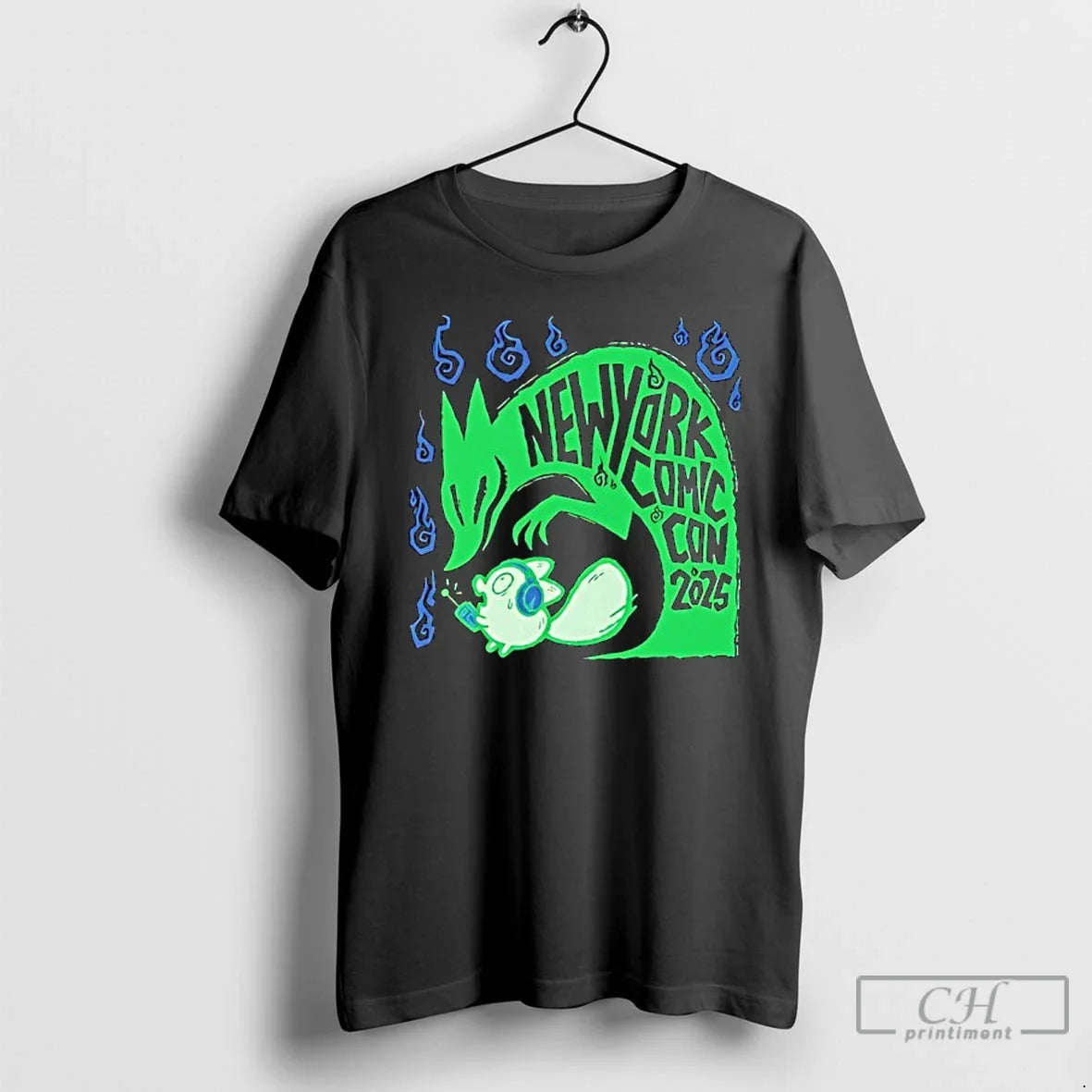 Premium New York Comic Con 2025 Fox Creature - Adult & Kids T-Shirts, Sweatshirts & Hoodies apparel design preview 1