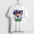 Premium New York Giants Jaxson Dart Player Caricature - Adult & Kids T-Shirts, Sweatshirts & Hoodies apparel design preview 1
