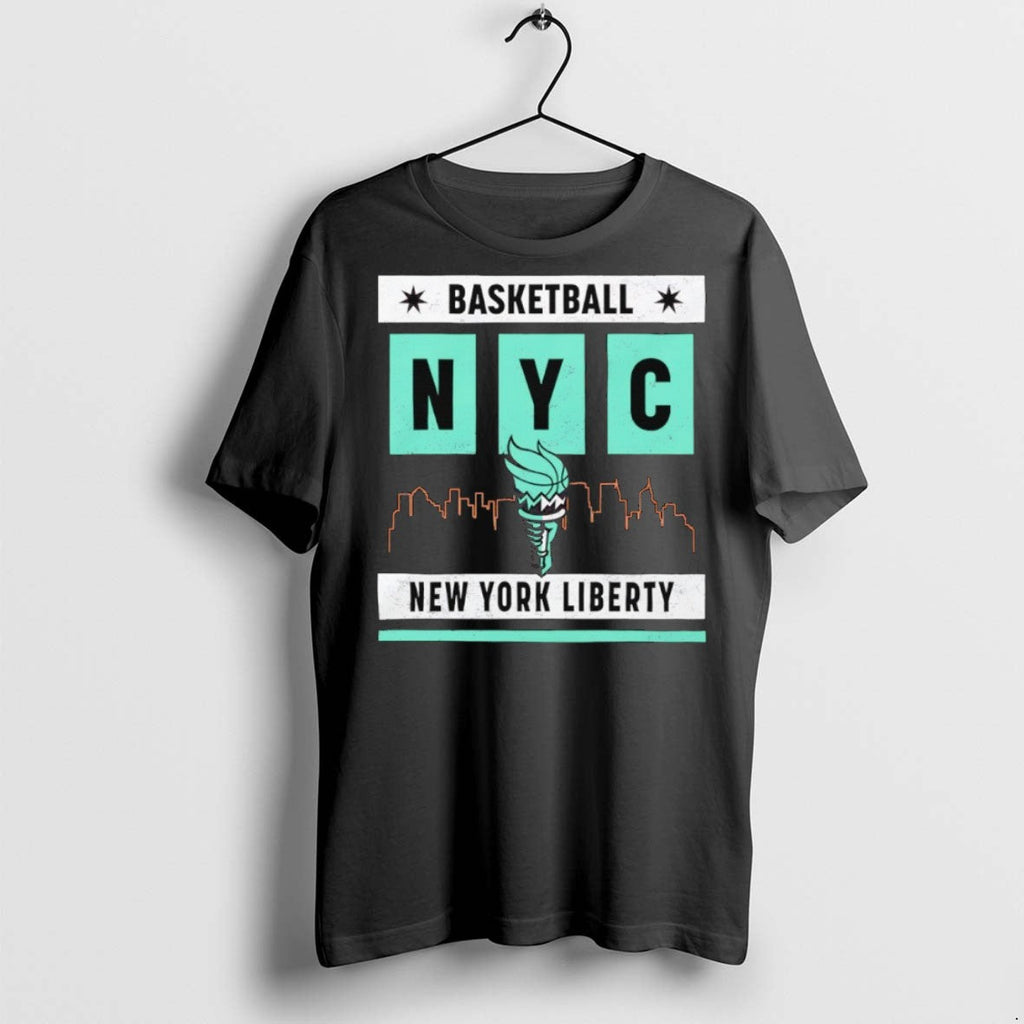Premium New York Liberty Basketball Skyline - Adult & Kids T-Shirts, Sweatshirts & Hoodies apparel design preview 1