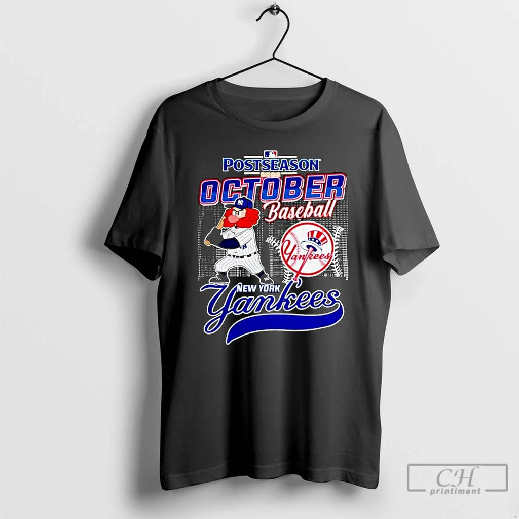 Premium New York Yankees 2025 Mlb Postseason October - Adult & Kids T-Shirts, Sweatshirts & Hoodies apparel design preview 1