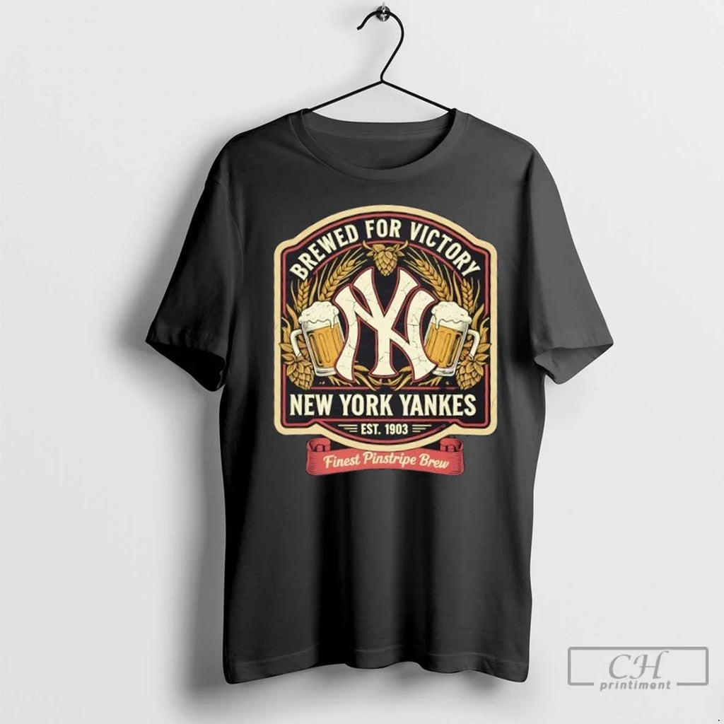 Premium New York Yankees Brewed For Victory Finest - Adult & Kids T-Shirts, Sweatshirts & Hoodies apparel design preview 1