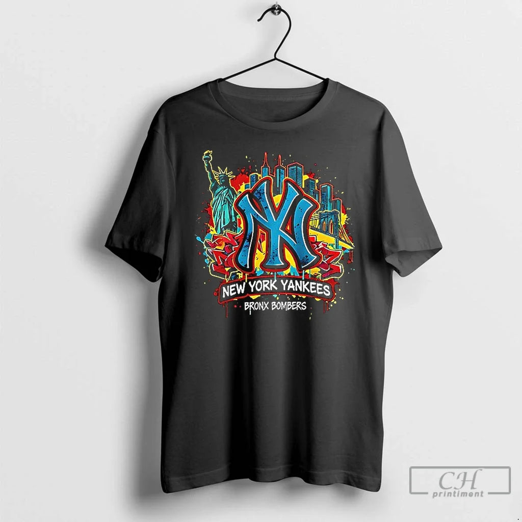 Premium New York Yankees Bronx Bombers Graffiti - Adult & Kids T-Shirts, Sweatshirts & Hoodies apparel design preview 1